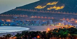 Agadir, vue sur la baie atlantique